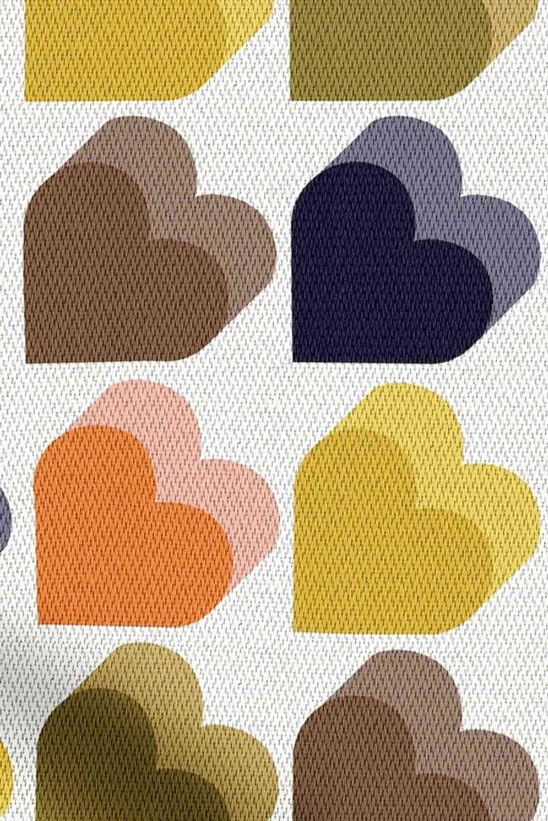 Love Hearts Roller Blind - Multi