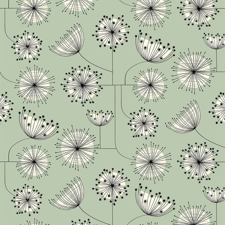 MissPrint Roller Blind - Dandelion Mobile Mist Green