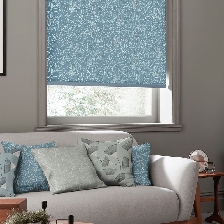 MissPrint Roller Blind - Laurus China Blue