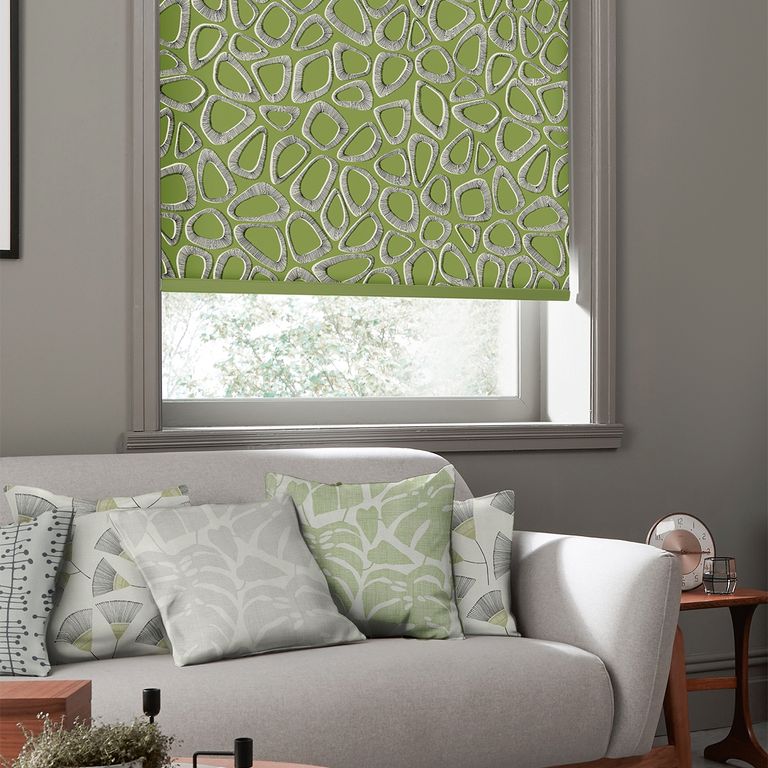 MissPrint Roller Blind - Pebbles Cricket Green