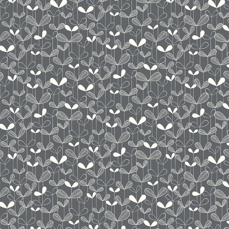 MissPrint Roller Blind - Saplings Graphite