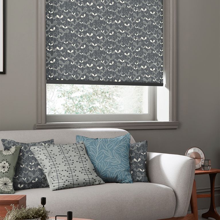 MissPrint Roller Blind - Saplings Graphite
