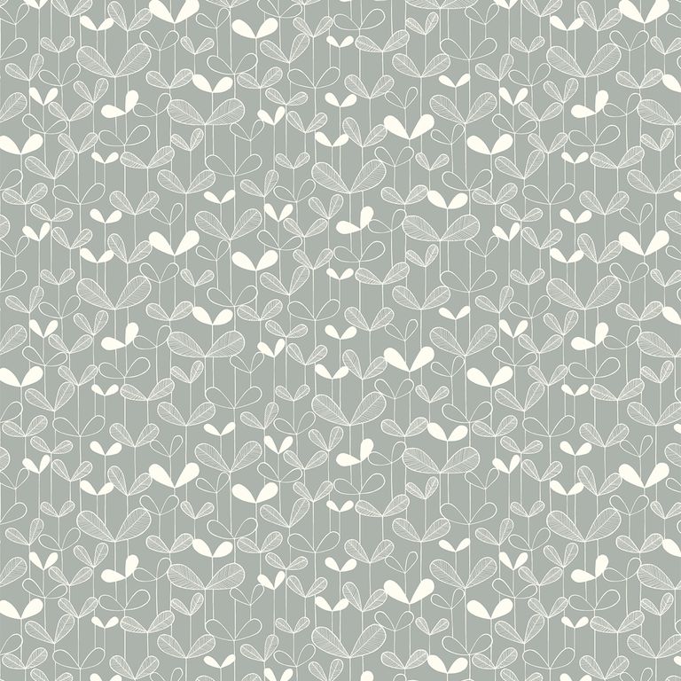 MissPrint Roller Blind - Saplings Silverleaf