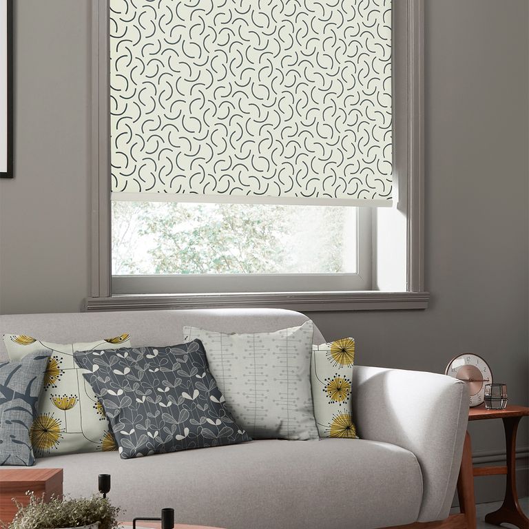 MissPrint Roller Blind - Tarn Chinagraph