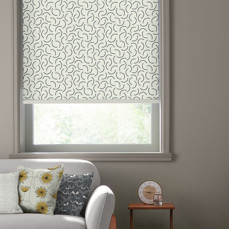 MissPrint Roller Blind - Tarn Chinagraph