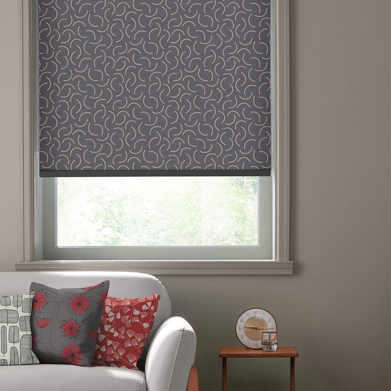 MissPrint Roller Blind - Tarn Jet