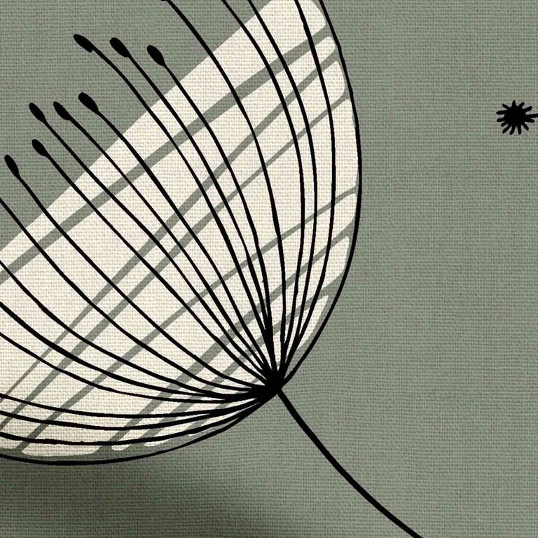 Missprint Roman Blind - Dandelion Mobile French Grey