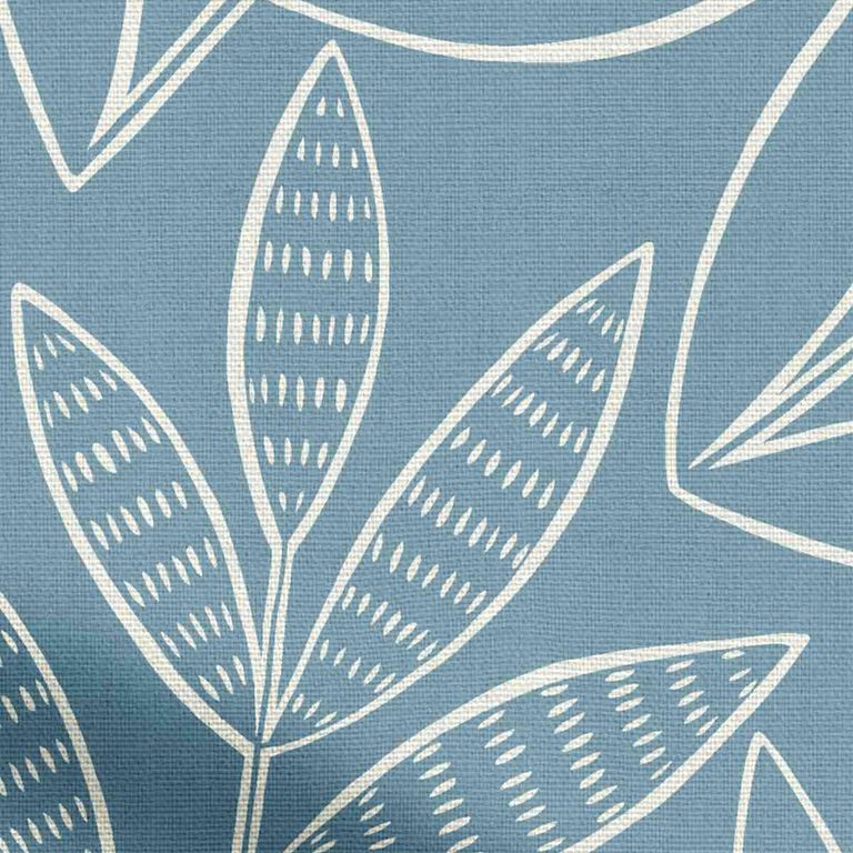 Missprint Roman Blind - Laurus China Blue
