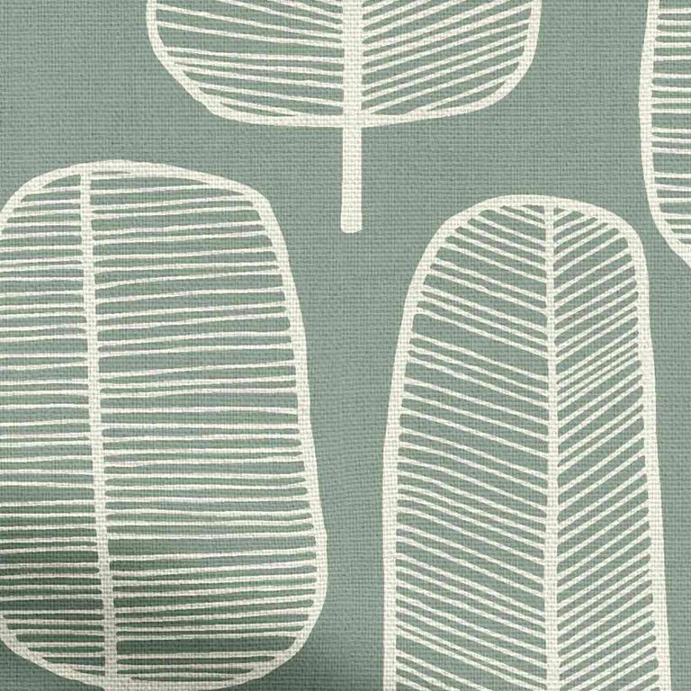 Missprint Roman Blind - Little Trees English Grey