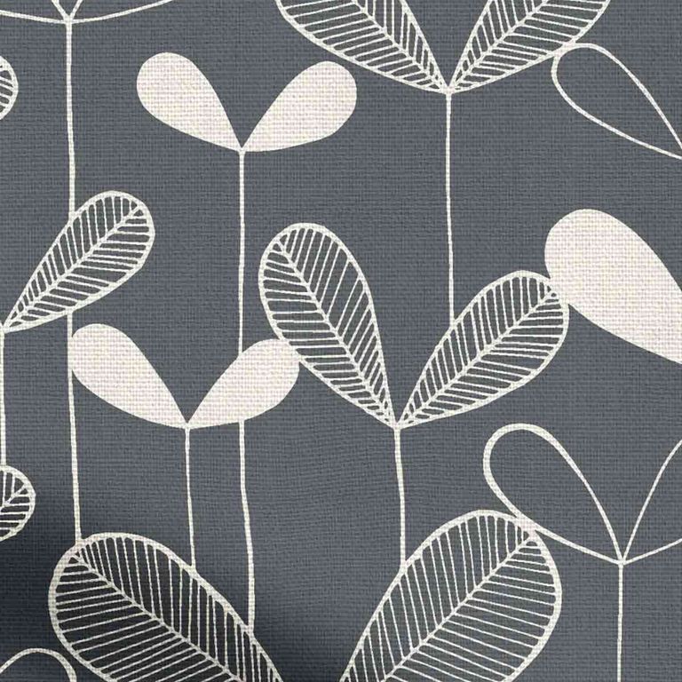 Missprint Roman Blind - Saplings Graphite