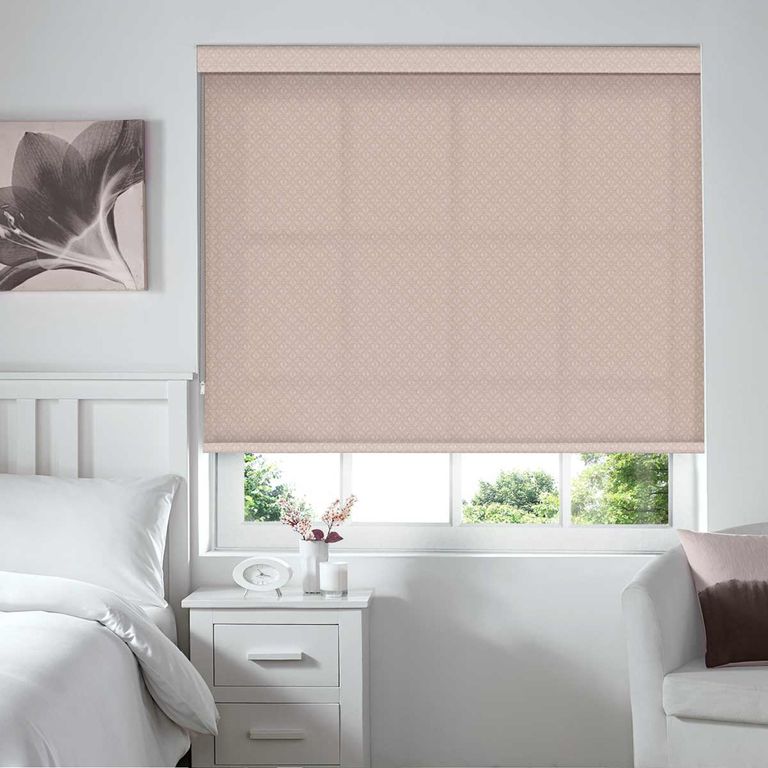 Ogee Roller Blind - Rose