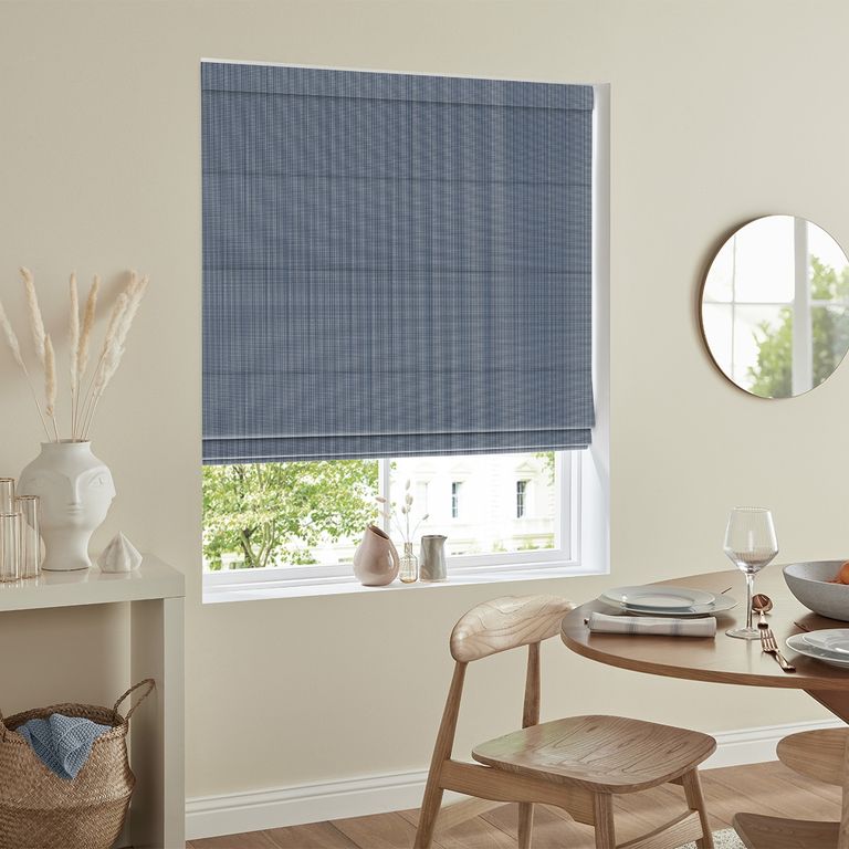 Palmer Roman Blind - Indigo