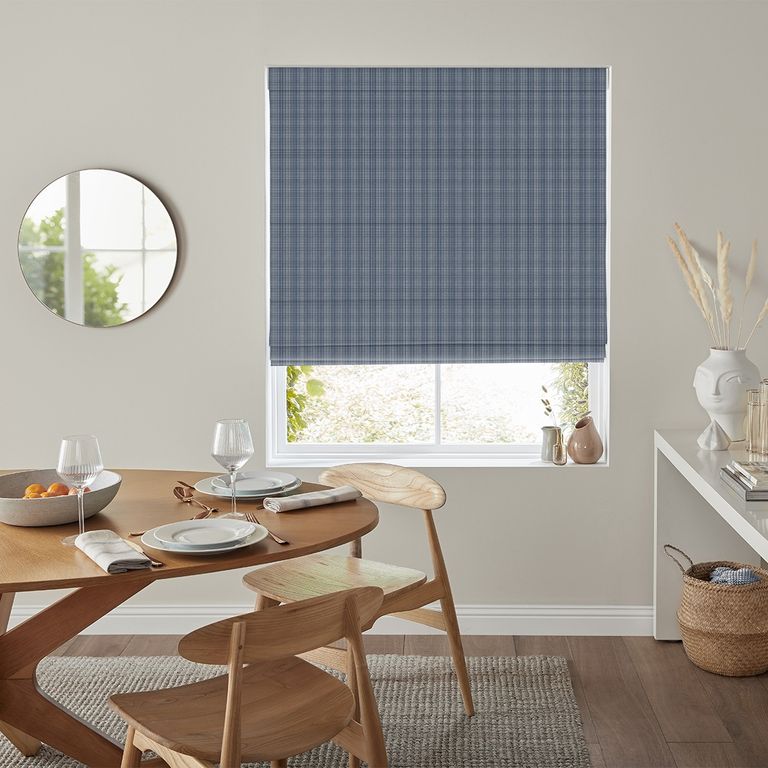Palmer Roman Blind - Indigo