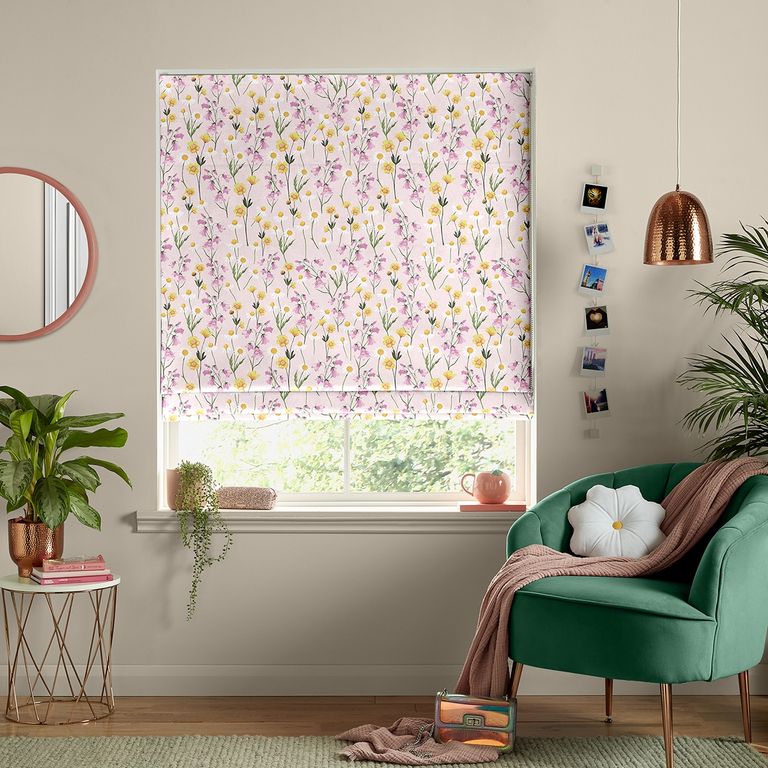 Pretty Roman Blind - Prairie Pink