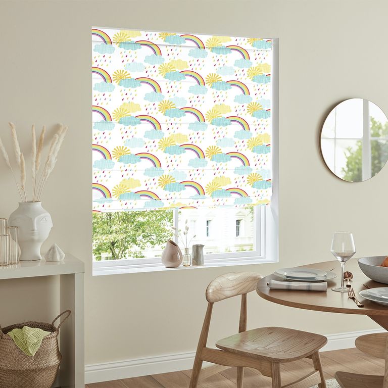 Rainbow Skies Roman Blind - Multi