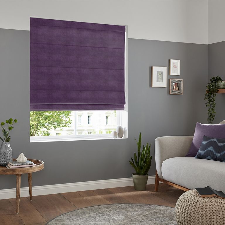 Rudiger Roman Blind - Aubergine