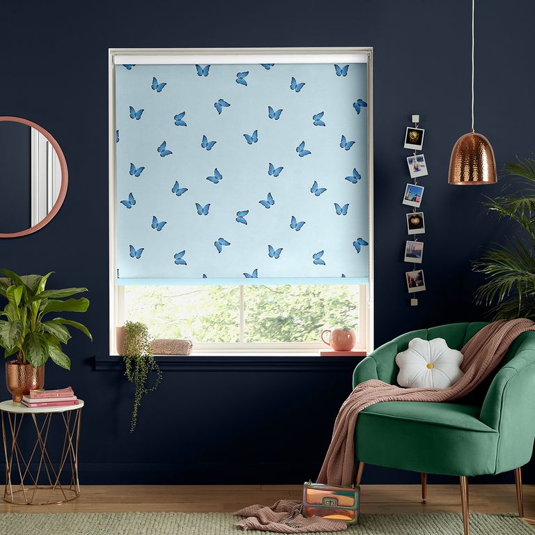 Skinny Dip Roller Blind - Butterfly Blue