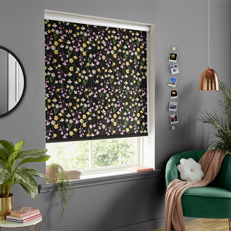 Skinny Dip Roller Blind - Pretty Prairie Dark