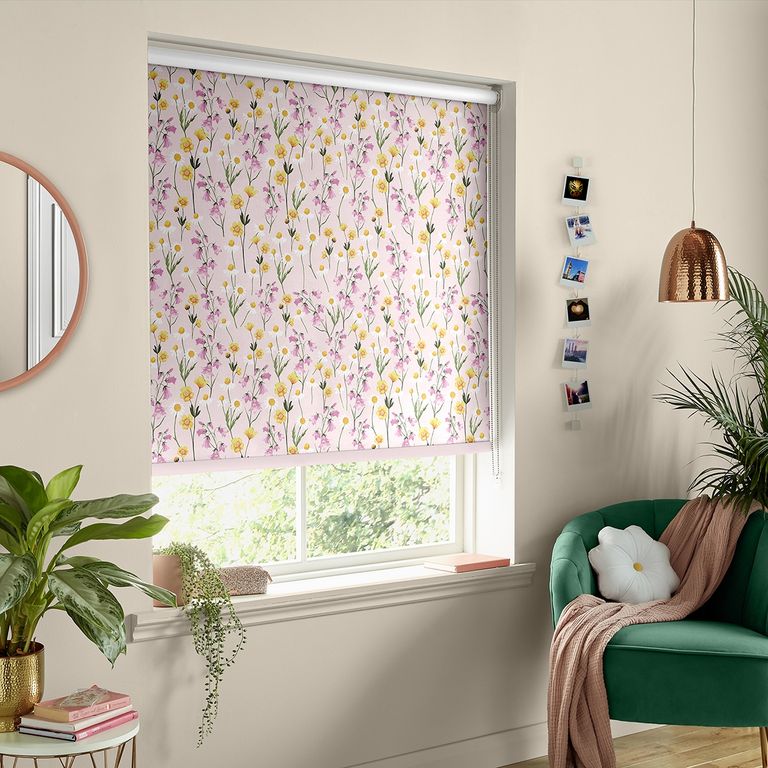Skinny Dip Roller Blind - Pretty Prairie Pink