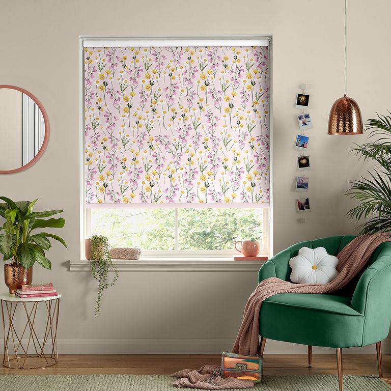 Skinny Dip Roller Blind - Pretty Prairie Pink