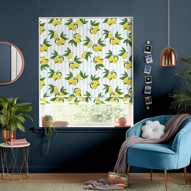Summer Roman Blind - Lemon Sky