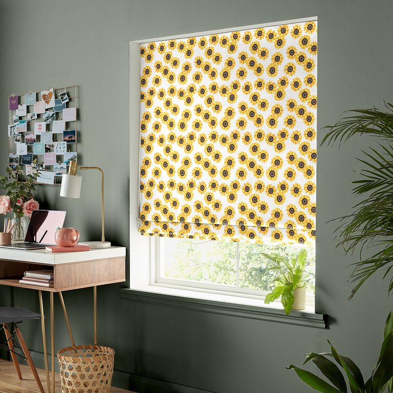 Summer Roman Blind - Sunflower Yellow