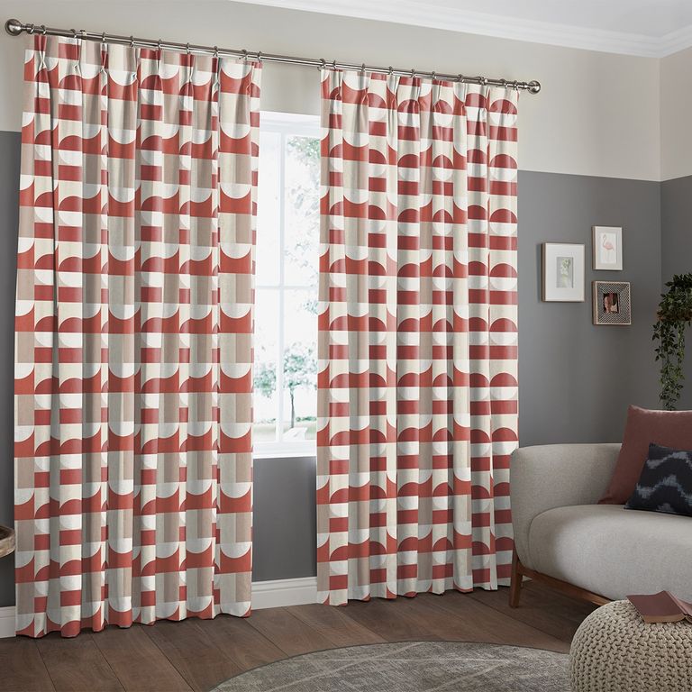 Alves Curtain - Scarlet