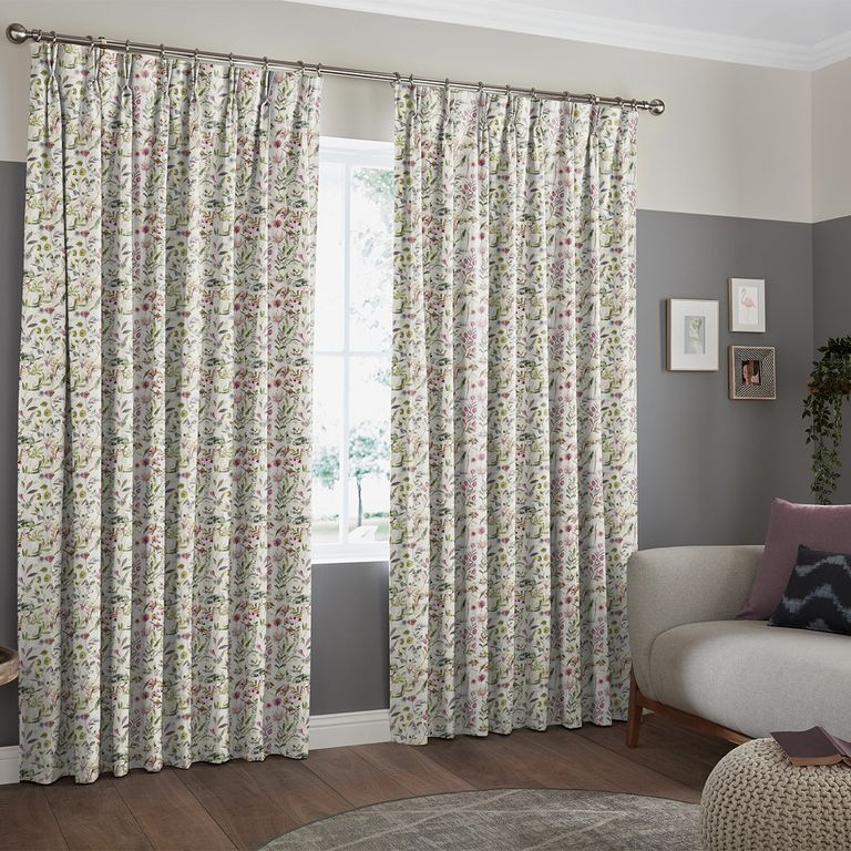 Giles Curtain - Fuchsia