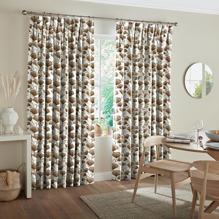 Gomes Curtain - Terracotta