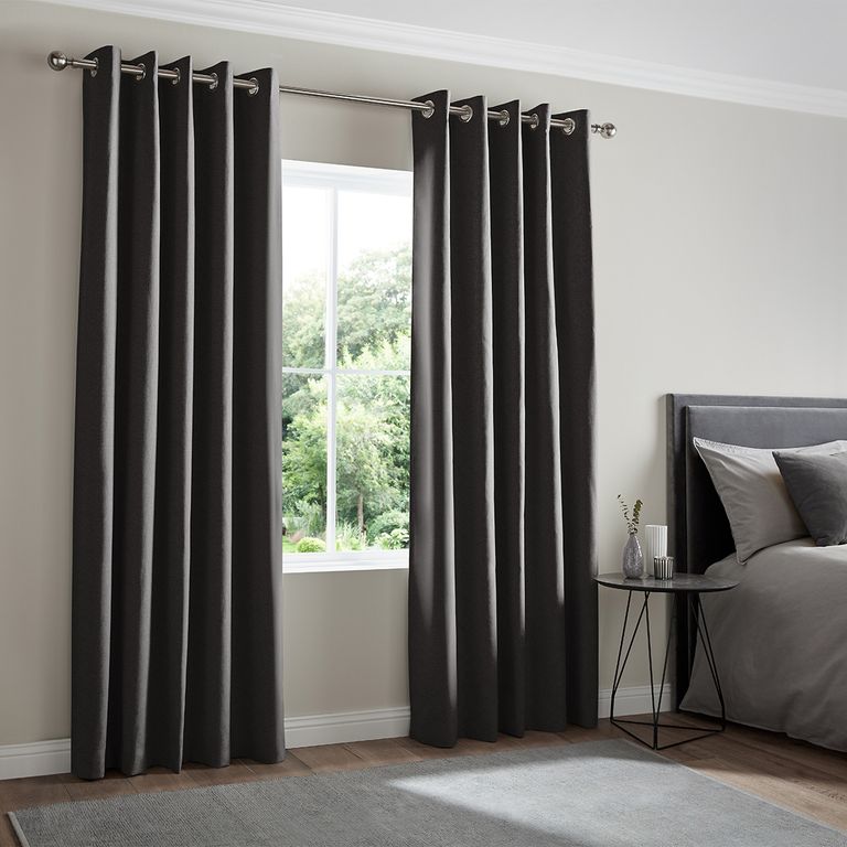 Mata Curtain - Ebony