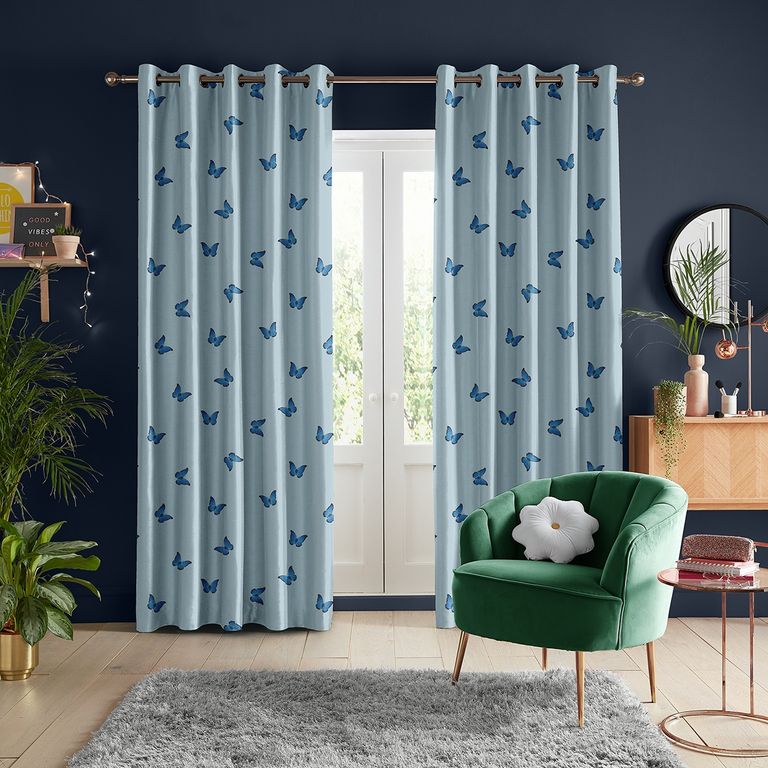 Skinny Dip Curtain - Butterfly Blue