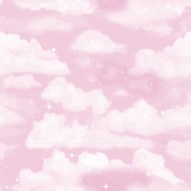 Skinny Dip Curtain - Clouds Pink