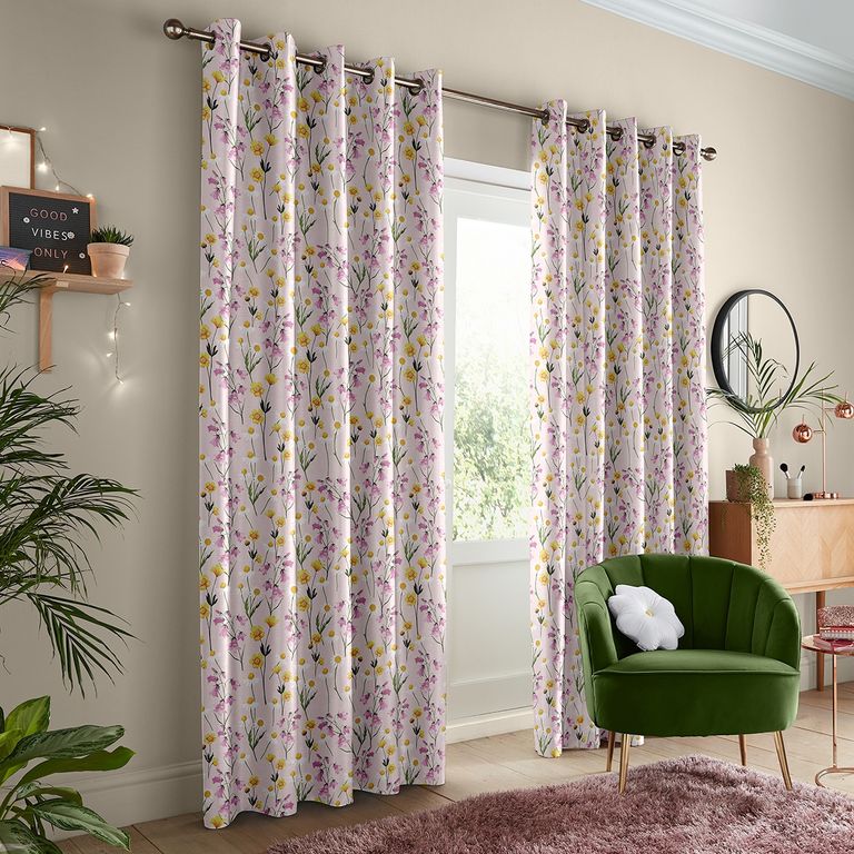 Skinny Dip Curtain - Pretty Prairie Pink
