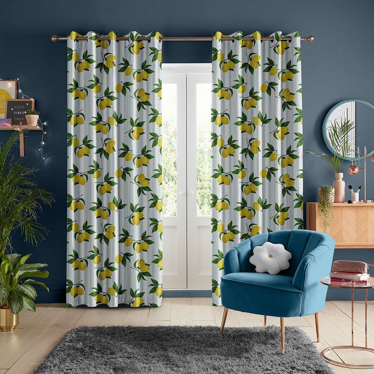 Skinny Dip Curtain - Summer Lemon Sky