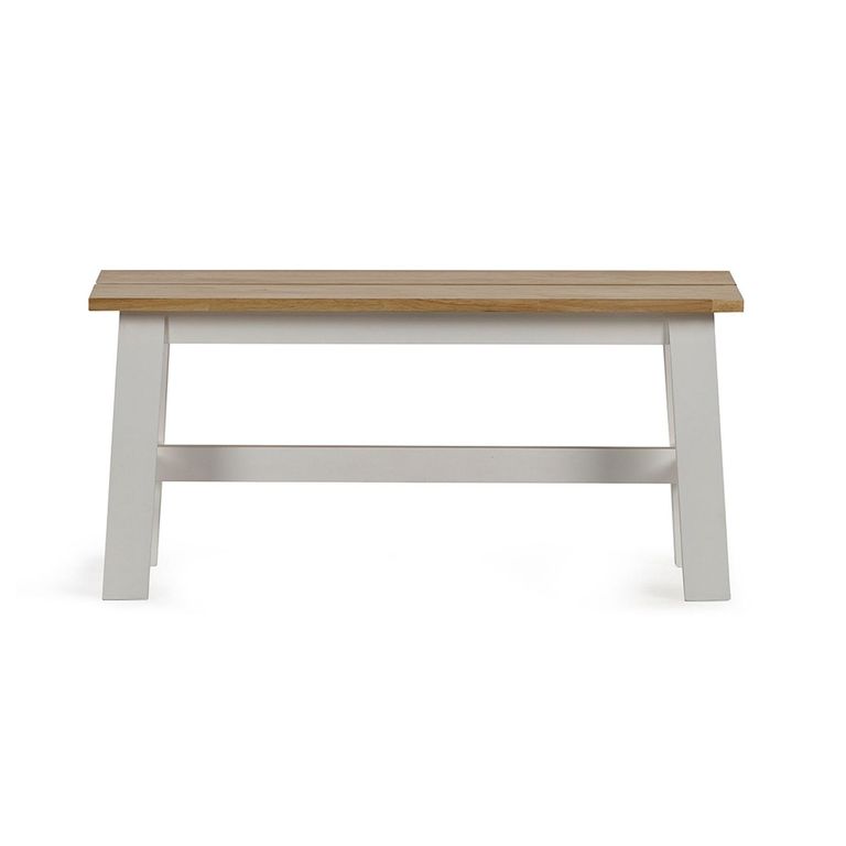 Linwood Dining Bench - Small - White Painted