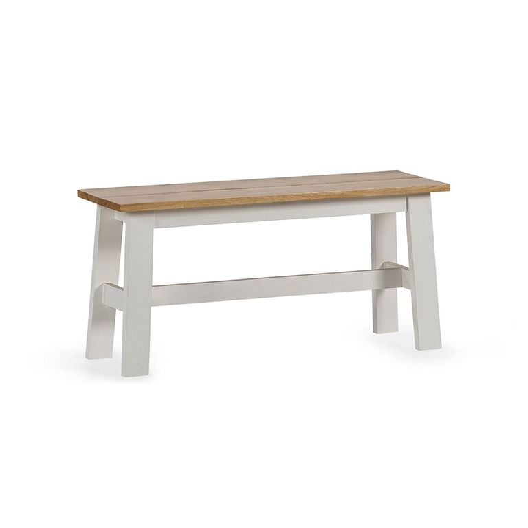 Linwood Dining Bench - Small - White Painted