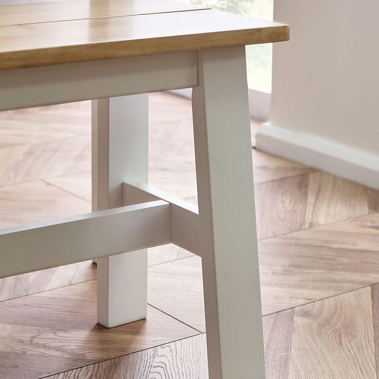 Linwood Dining Bench - Small - White Painted