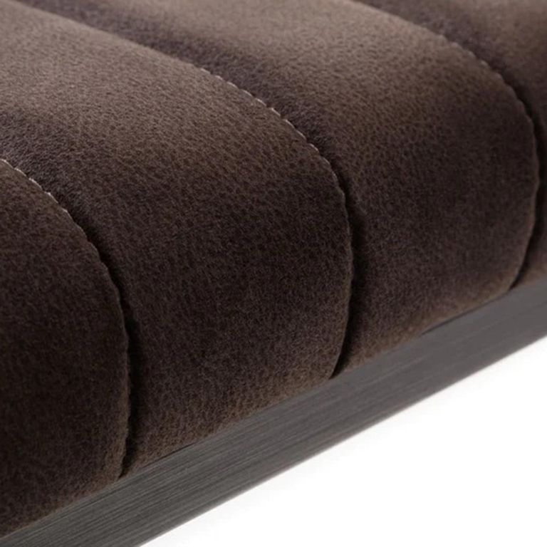 Brooklyn Dining Bench - Faux Leather - Charcoal