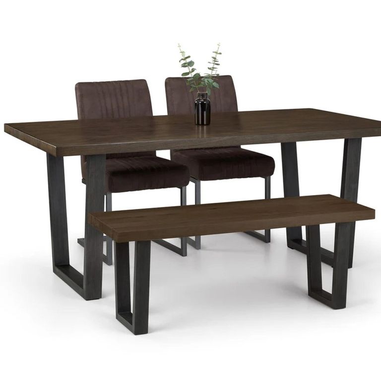 Brooklyn Dining Bench - Dark Oak