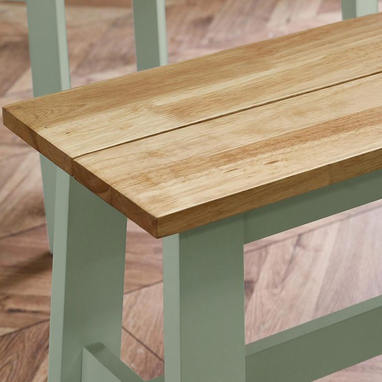 Linwood Sage Green Painted Dining Bench - Small