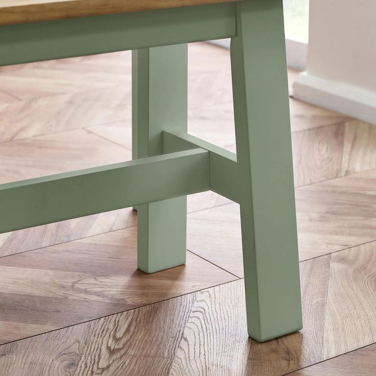 Linwood Sage Green Painted Dining Bench - Small