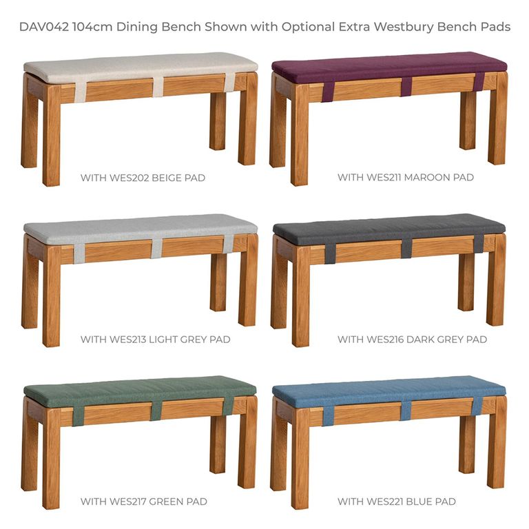 Curve Dining Bench - Large - Oak
