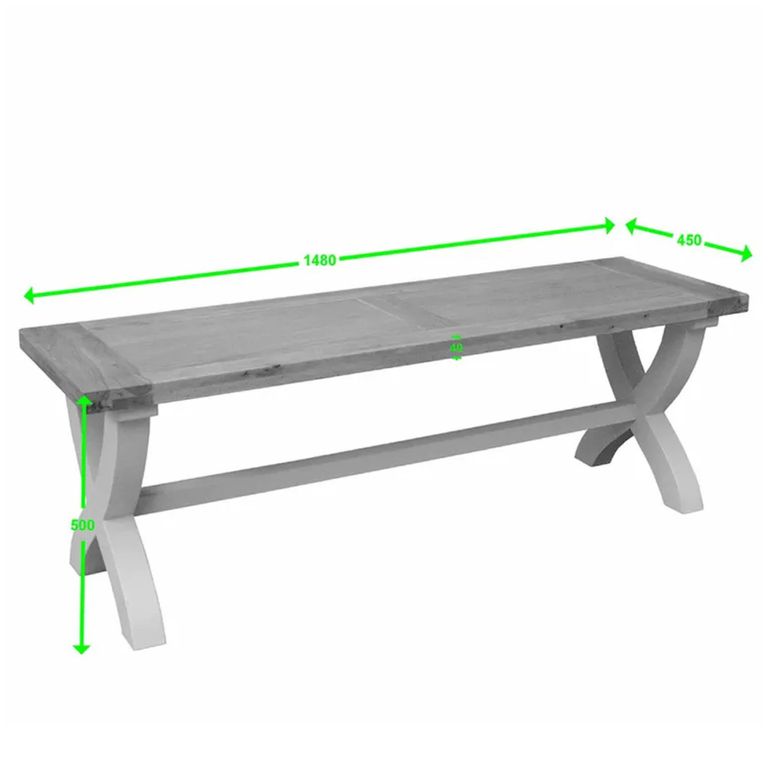 Clearance - Deluxe Painted Dining Bench - FSS16476