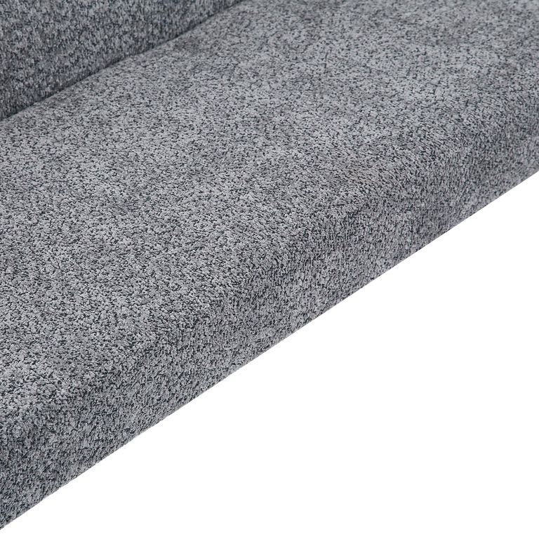 Monza Corner Dining Bench - Grey Fabric - RHF