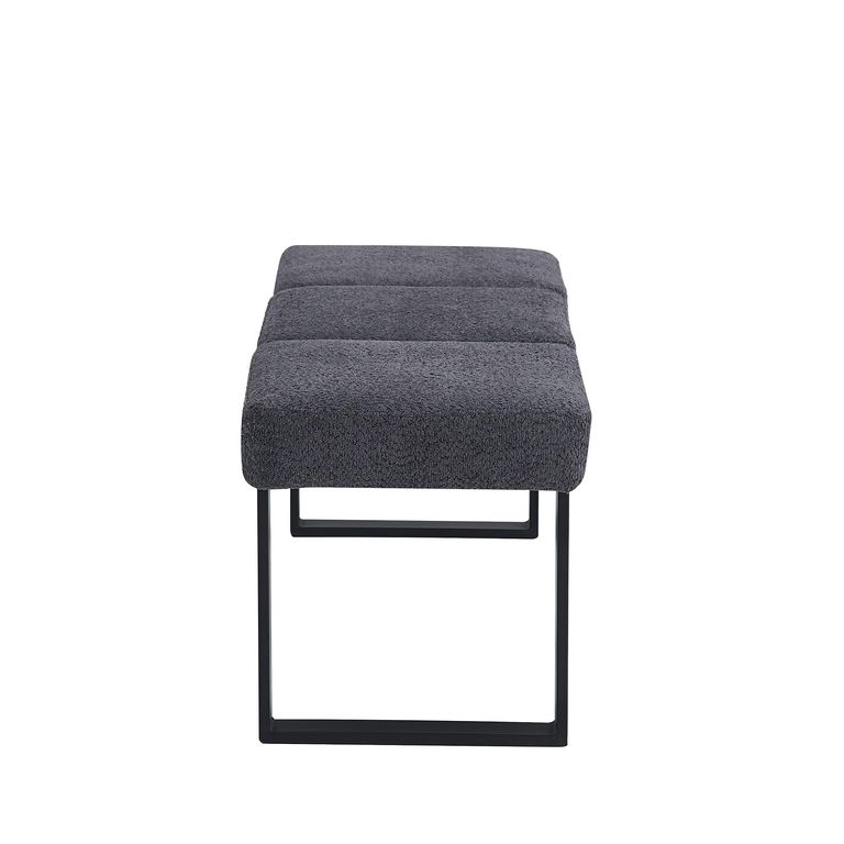 Bronx Dining Bench - Dark Grey Fabric