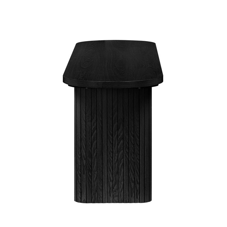 Axel Dining Bench - Black Fluted