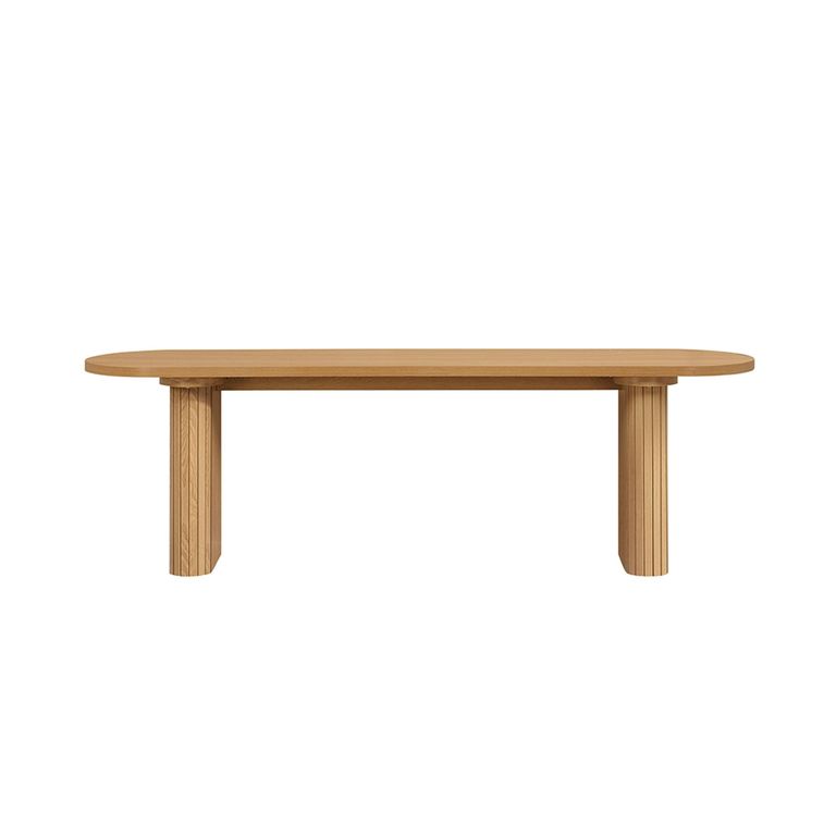 Axel Dining Bench - Oak Fluted