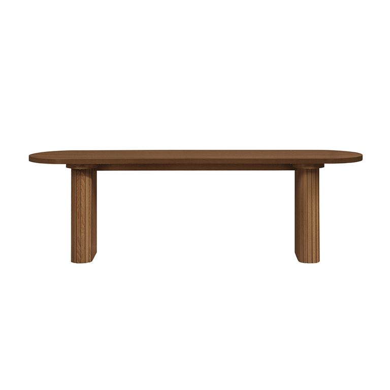 Axel Dining Bench - Walnut Fluted