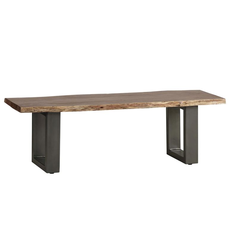 Baltic Dining Bench - 125cm - Live Edge - Solid Acacia Wood