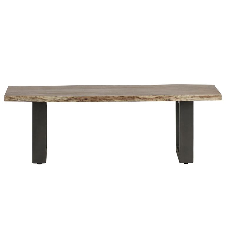 Baltic Dining Bench - 125cm - Live Edge - Solid Acacia Wood